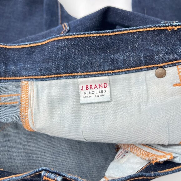 J Brand Womens‎ Pencil Leg Skinny Jeans Style 912 Ink Dark Wash Denim Size 30 - Picture 6 of 13